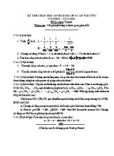 Đề thi chọn học sinh giỏi lớp 6 cấp trường năm học 2015 - 2016 đề thi môn Toán 6